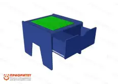 Лего-стол для конструирования «Новые горизонты» (синий)1