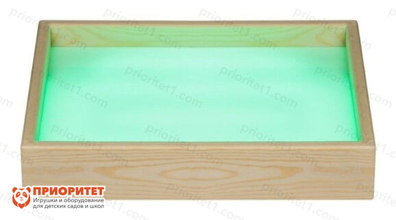 Стол для рисования песком «Малыш+Ц» (300x400 мм), зеленая подсветка