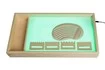 Стол для рисования песком «Мини+ЦО» (400x600 мм), зеленая подсветка