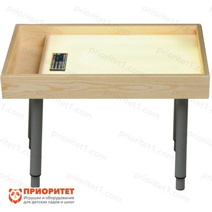 Стол для рисования песком «Мини+ВК» (400x600 мм), желтая подсветка