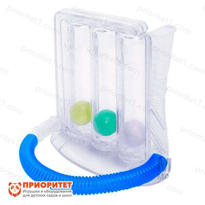 Дыхательный тренажер Inekta (прибор для дыхательных упражнений), синий