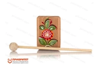 Коробочка «Малышка» с росписью, Мастерская Сереброва (8x5x3 см)