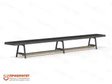 Гимнастическая скамейка мягкая 3,5 м (3 нерегулируемые металлические ножки)1