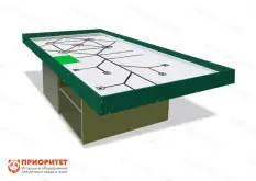 Стол для соревнований по робототехнике «Чемпион» (зеленый борт)1