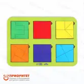 Игра для детей «Сложи квадрат» (6 шт)1