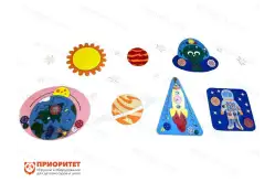 Комплексное настенное решение «В космосе»1