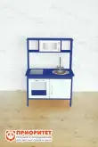 Детская деревянная кухня «Как у мамы» синяя1
