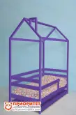 Кровать детская «Домик хвоя» фиолетовая1