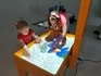 Интерактивная песочница Ronplay Sandbox 2 в 1 (стол + песочница) Мобильная для 12 детей, игры