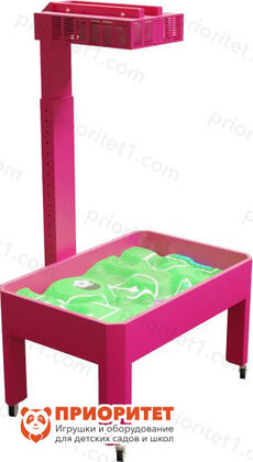 Интерактивная песочница Ronplay Sandbox Стандарт 2 в 1 (мобильная, для 6 детей), розовая