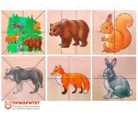 Дидактическая игра для малышей «Лесные животные»1