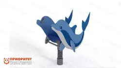 Детская качалка на пружине «Дельфин»1