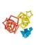 Рамка-вкладыш Монтессори «Паутинка №2», вкладыши (красный, желтый, синий; трапеция, звездочка, полукруг, ромб, шестиугольник)