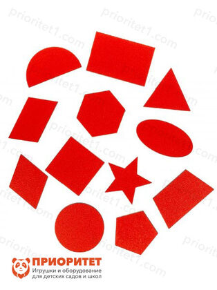 Рамка-вкладыш Монтессори «Геометрические формы и цвет», вкладыши (прямоугольник, круг, звезда, пятиугольник, трапеция, овал, треугольник, шестиугольник, квадрат, полукруг)