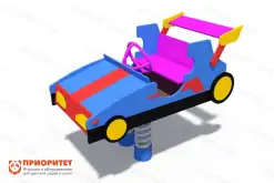 Машинка для детской площадки на пружине «Гоночная машина»1