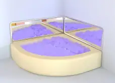Акриловая зеркальная панель к интерактивному сухому бассейну (150х50 см)1