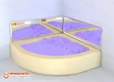 Акриловая зеркальная панель к интерактивному сухому бассейну (200х50 см)1