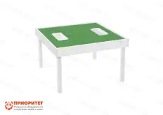Лего-стол для конструирования «Конструируем играя» с контейнерами (белый)1