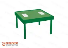 Лего-стол для конструирования «Конструируем играя» с контейнерами (зелёный)1