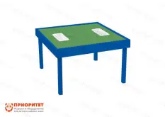 Лего-стол для конструирования «Конструируем играя» с контейнерами (синий)1