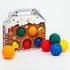 Подарочный набор сенсорных развивающих массажных мячиков «Пряничный домик», 5 шт., в упаковке (коробочка)