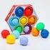 Подарочный набор сенсорных развивающих массажных мячиков «Цветик-семицветик», 7 шт., в упаковке (коробочка)