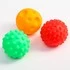 Подарочный набор сенсорных развивающих, массажных мячиков «Пицца», 3 шт., разноцветные мячики (набор)