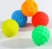 Подарочный набор сенсорных развивающих, массажных мячиков «Паровозик», 5 шт. , разноцветные мячики (набор)