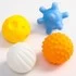 Развивающий набор «На Севере» книжка-игрушка, тактильные сенсорные массажные мячики, 4 шт., разноцветные мячики (набор)