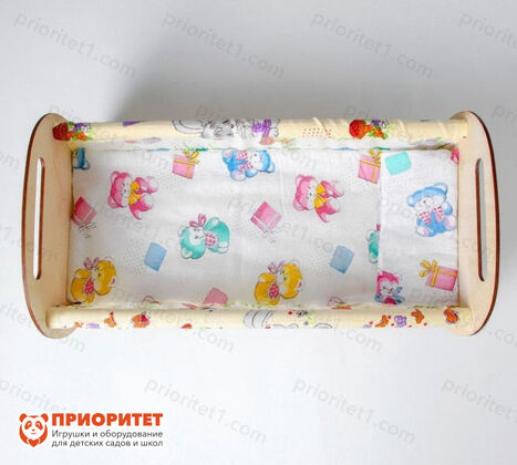 Кроватка для кукол «Люлька», с текстилем 2