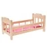 Кроватка для кукол деревянная №14, розовая