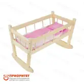 Кроватка для кукол «Качалка № 11» (светло-розовая)1