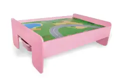 Игровой ландшафтный стол «Приоритет Кидс» (розовый)1