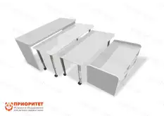 Многофункциональный детский стол с набором корзин «Поместим все» (белый)