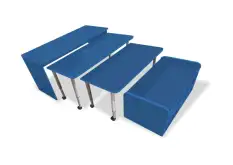 Многофункциональный детский стол с набором корзин «Поместим все» (голубой)1