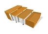 Многофункциональный детский стол с набором корзин «Поместим все» (оранжевый), в разложенном виде