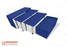 Многофункциональный детский стол с набором корзин «Поместим все» (синий)1