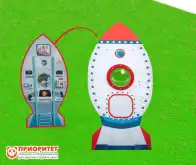 Модуль для космической станции Классик Ракета с иллюминатором и панелью управления1