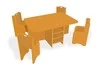 Игровой ландшафтный стол со стульями «Развитие» (оранжевый)_1