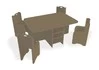 Игровой ландшафтный стол со стульями «Развитие» (коричневый)_1