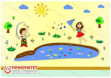 Комплексное настенное решение «Даша и Паша: Лето»