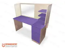 Стол логопеда с зеркалом «Лого-Комфорт» (фиолетовый)1