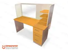 Стол логопеда с зеркалом «Лого-Комфорт» (оранжевый)1