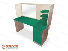 Стол логопеда с зеркалом «Лого-Комфорт» (зеленый)1