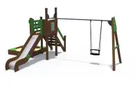 Детский игровой комплекс «Браун» с качелями
