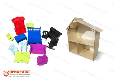 Кукольный домик «Мечта» с мебелью