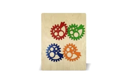 Тактильно-развивающая панель «Волшебные шестеренки №2»1