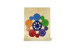 Тактильно-развивающая панель «Волшебные шестеренки №3»1