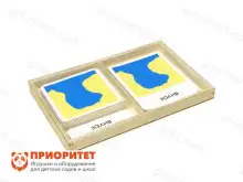 Комплект трехчастных карточек Монтессори «Вода-суша»1