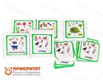 Комплект карточек Монтессори «Чтение с классификацией» (зеленая серия)1